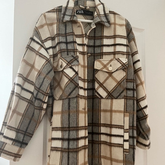 Zara Plaid Shacket - Picture 3 of 3